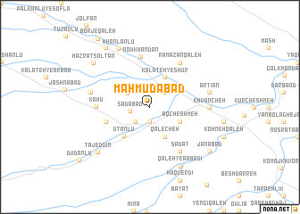 map of Maḩmūdābād