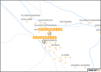 map of Maḩmūdābād