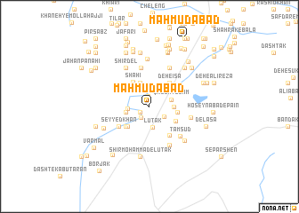 map of Maḩmūdābād