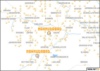 map of Maḩmūdābād