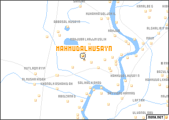 map of Maḩmūd al Ḩusayn