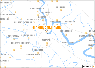 map of Maḩmūd al Majīd