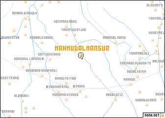 map of Maḩmūd al Manşūr