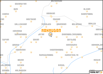 map of Maḩmūdān