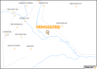 map of Maḩmūd-e Rāqī