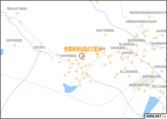 map of Maḩmūdīyeh