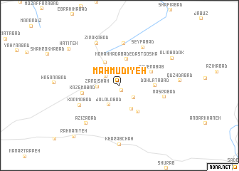 map of Maḩmūdīyeh