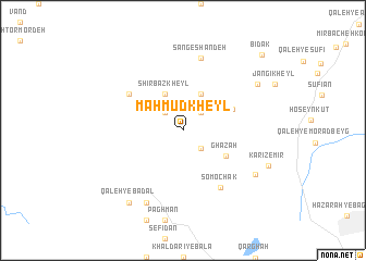 map of Maḩmūd Kheyl