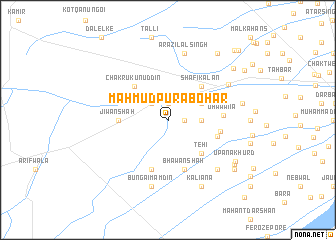 map of Mahmūdpur Abohar