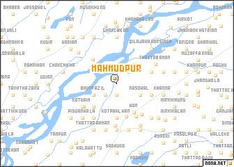 map of Mahmūdpur