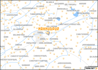 map of Mahmūdpur