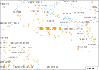 map of Maḩmūdvand