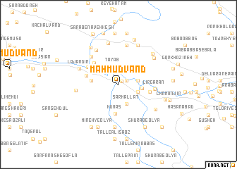 map of Maḩmudvand