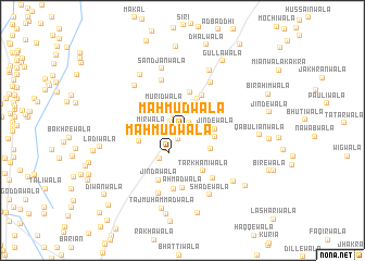 map of Mahmūdwāla