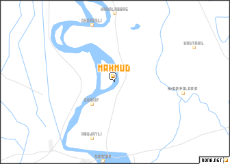 map of Maḩmūd
