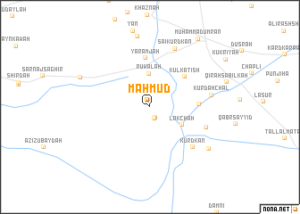 map of Maḩmūd