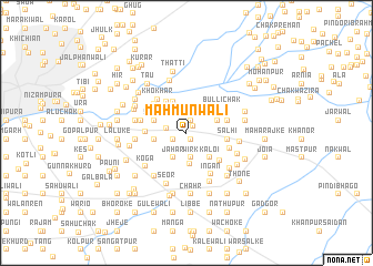 map of Mahmūnwāli