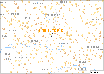 map of Mahmutovići