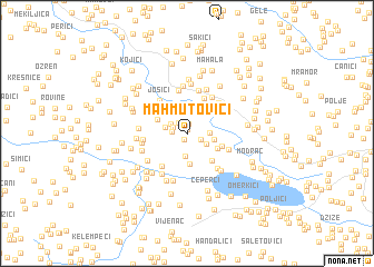 map of Mahmutovići