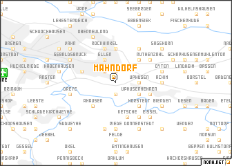 map of Mahndorf