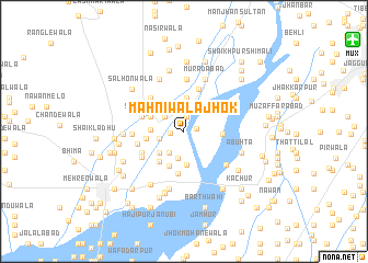 map of Mahnīwāla Jhok