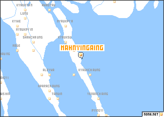 map of Mahnyingaing