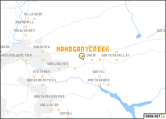 map of Mahogany Creek