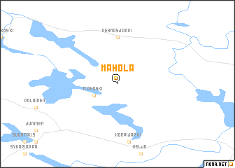 map of Mähölä