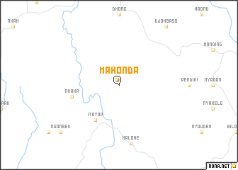 map of Mahonda