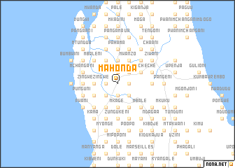 map of Mahonda