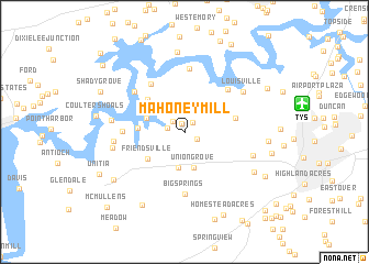 map of Mahoney Mill