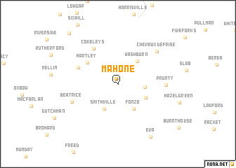 map of Mahone