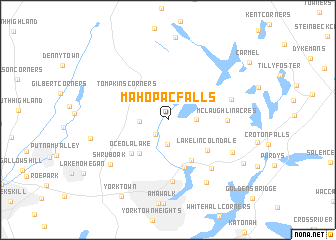 map of Mahopac Falls