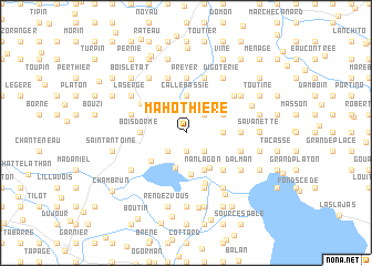 map of Mahothière