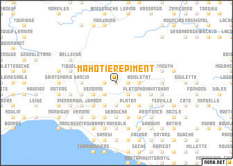 map of Mahotière Piment