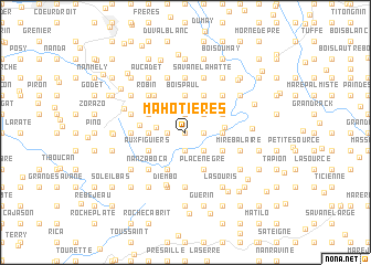 map of Mahotières