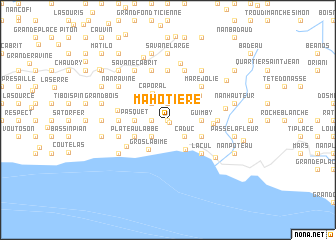 map of Mahotière