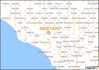 map of Mahotière