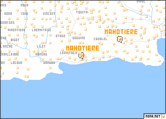 map of Mahotière