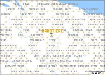 map of Mahotière