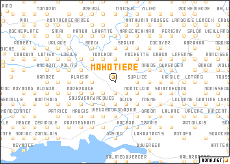 map of Mahotière