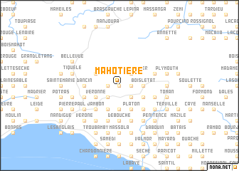 map of Mahotière