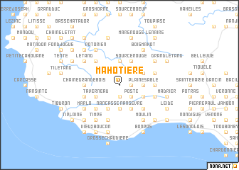 map of Mahotière