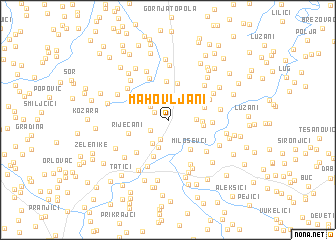 map of Mahovljani