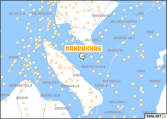 map of Mahra Khās