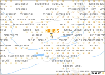 map of Mähris