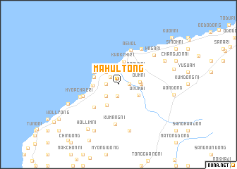 map of Mahŭl-tong