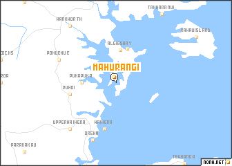 map of Mahurangi