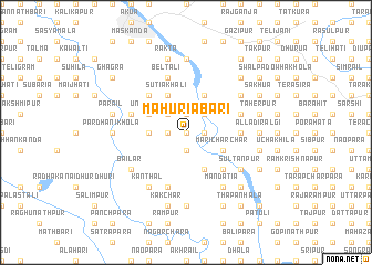 map of Mahuriabāri