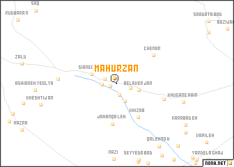 map of Māhūrzān